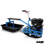 Мотобуксировщик НЕВА МС-1К с санями и сиденьем