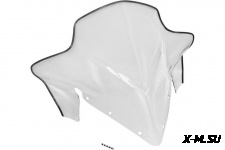 Стекло ветровое для снегохода POLARIS VOYAGER 600, INDY VOYAGER 550 (2014) (выс.52см, толщ.2мм,МПК)