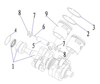Поршневая 2-Х ТАКТНОГО ПЛМ PARSUN T30FW