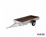 Прицеп Универсал 111345 Евро с крышкой &quot;Jaxal&quot; (комплектация базовая)