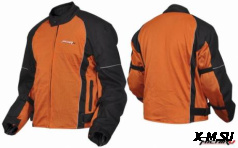 Куртка мотоциклетная (текстиль) Summer Night City черно-оранжевый MICHIRU