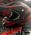 Шлем кроссовый HETOSHI XD1-186 цв. Черно-красный  р. XL