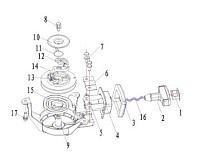 Стартер 2-Х ТАКТНОГО ПЛМ PARSUN T3.5BM