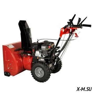 Снегоуборщик бензиновый DDE ST6561LE (двиг-ль Loncin 6,5 л.с, 24'', 5 вперёд/2 назад, 14" колёса, эл. старт, LED фара, управление выбросом на панели)