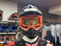 Шлем кроссовый HETOSHI OF836 EXOSS CROSS PRO MX289 цв.Черно-красно-желтый Матовый р.S