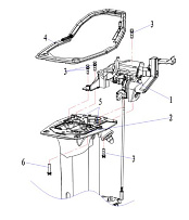 Прокладка базы двигателя 2-Х ТАКТНОГО ПЛМ PARSUN T25BM