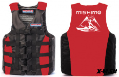 Жилет спасательный MISHIMO PRO Премиум качества Черно-красный