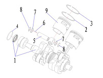 Поршневая 2-Х ТАКТНОГО ПЛМ PARSUN T25BM