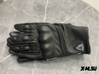 Перчатки взрослые REVIT XD2-56 с перфорацией цв. Черный р. M