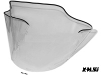 Стекло ветровое для снегохода (высота 46см, толщина 2мм, ПЭТг)