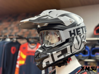 Шлем кроссовый HETOSHI OF836 EXOSS CROSS PRO MX289 цв.Серый с черными вставками Матовый р.XS