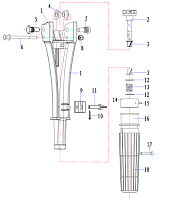 Румпель 2-Х ТАКТНОГО ПЛМ HIDEA HD20FHS
