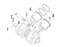 Поршневая 2-Х ТАКТНОГО ПЛМ PARSUN T50BM