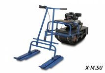 Мотобуксировщик ВЕПС «РИКША» С ЛЫЖНЫМ МОДУЛЕМ 8.5 л.с.