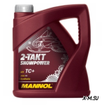 Масло MANNOL моторное 2Т син. SNOWPOWER 4л TN40167