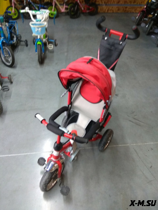 Велосипед детский S2 с капюшоном 9580-A красный