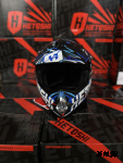 Шлем кроссовый детский HETOSHI Cross-Kids KY-B12 цв.Сине-черно-белый Матовый р.Y-M