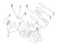 Поршневая 2-Х ТАКТНОГО ПЛМ PARSUN T30BM
