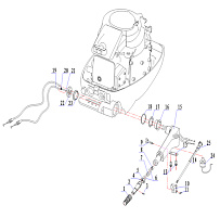 Румпель 2-х тактного ПЛМ HIDEA 15F