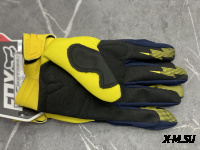 Перчатки взрослые FOX XD2-1 цв. Сине-желтый  р. S