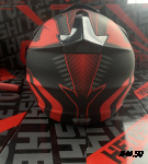 Шлем кроссовый HETOSHI XD1-186 цв. Черно-красный  р. L