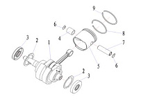 Поршневая 2-Х ТАКТНОГО ПЛМ PARSUN T5BM